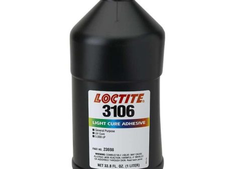 Loctite 3106 Light Cure Adhesive - Part # 23698 - 1 Liter Bottle Hot on Sale