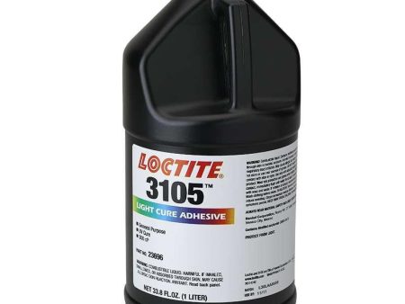 Loctite 3105 Light Cure Adhesive - Part # 23696 - 1 Liter Bottle Supply