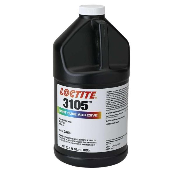 Loctite 3105 Light Cure Adhesive - Part # 23696 - 1 Liter Bottle Supply