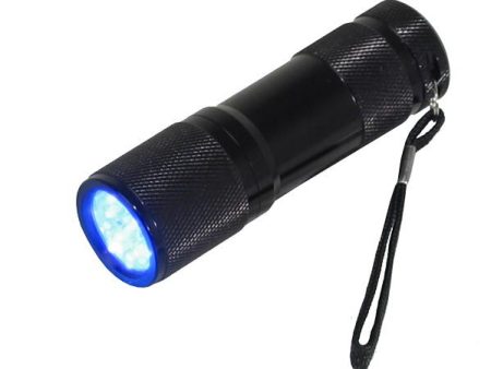 9-LED Portable UV Inspection Flashlight - 390-400nm Blacklight Online Hot Sale