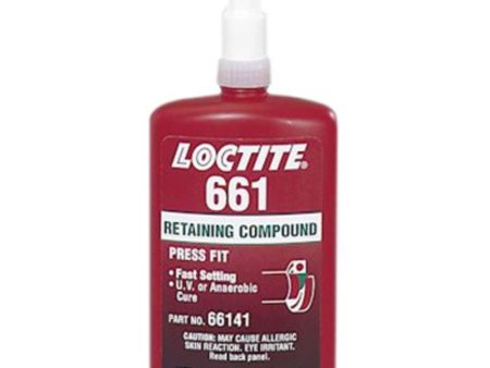 Loctite 661 Retaining Compound Activator Light Cure Adhesive - Part # 66141 - 250mL Bottle Sale