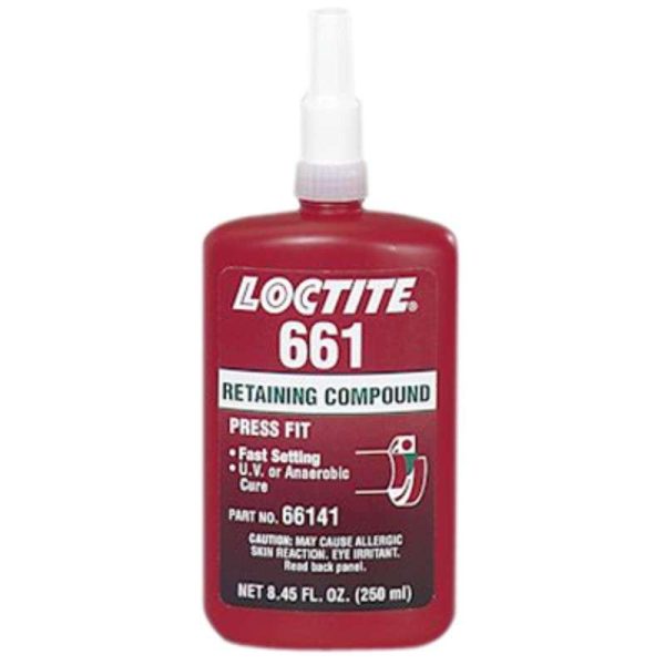 Loctite 661 Retaining Compound Activator Light Cure Adhesive - Part # 66141 - 250mL Bottle Sale