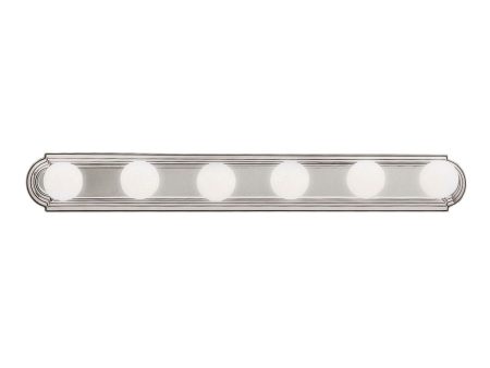 36  6-Light Bath Bar Nickel Finish For Cheap