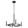 Tolani 26  4-Light Chandelier, Black Finish Cheap