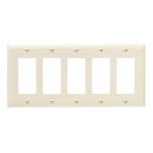 TradeMaster 5-Gang Decorator Wall Plate For Sale