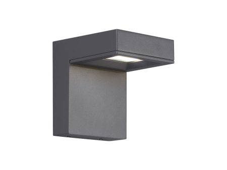 Taag 6 In. PC|SP LED Outdoor Wall Sconce 4000K Gray Finish Fashion