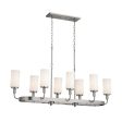 Vetivene 47  8-Light Linear Chandelier, Classic Pewter Finish Cheap