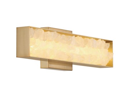 Divinely LED Wall Sconce Gold Finish For Discount