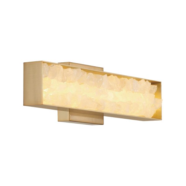 Divinely LED Wall Sconce Gold Finish For Discount