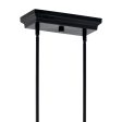 Sycara 48  14-Light Linear LED Chandelier, Black Finish Online