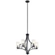 Vara 25  5-Light Chandelier, Distressed Black Finish For Discount