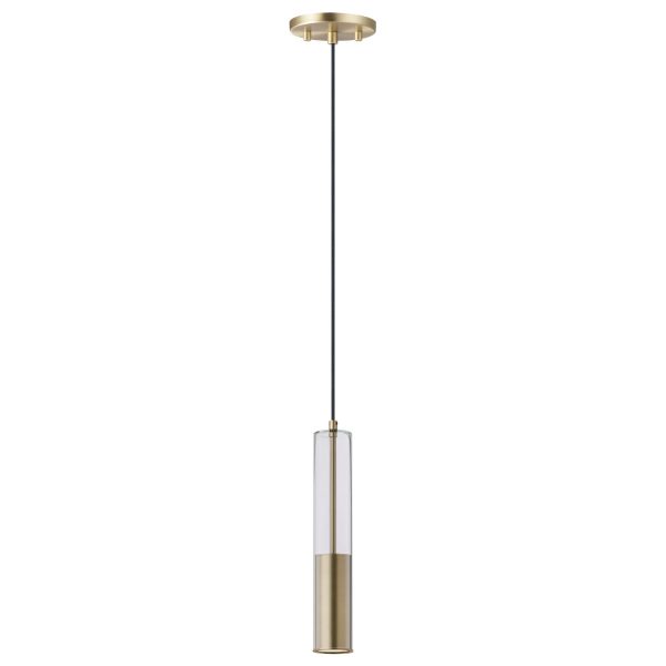 Torch 3 in. LED Pendant Light Satin Brass Finish Fashion