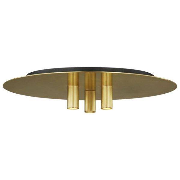 Ponte 16 in. LED Flush Mount Light Brass Finish 120V Online now