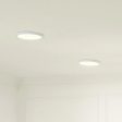 Ara 9  Round LED Flush mount Light, White Finish Hot on Sale