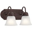 12  2-Light Vanity Light Bronze Finish Fashion