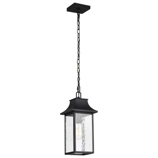 Austen 17  Outdoor Hanging Light, Matte Black Finish Online Sale