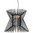 Syrma 22 in. LED Pendant Light 3500K Black finish Online