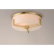 Dart 14 in. Flush Mount Lights Brass Finish Hot on Sale