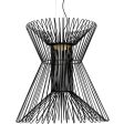 Syrma Grande36 in. LED Pendant Light 3500K Black finish Fashion