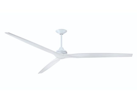 Spitfire DC Matte White 96 in. Ceiling Fan Motor, Blades Sold Separately Supply