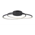 Cycle 25 in. LED Flush Mount Light Black Finish Online Sale