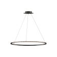 Vellavi 36 in. Round LED Chandelier Black Finish Sale