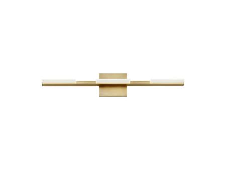 Tris 26 in. LED Bath Bar 277V 671 Lumens 3000K Brass Finish For Cheap