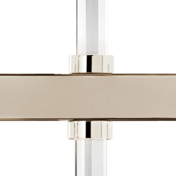 Sycara 48  14-Light Linear LED Chandelier, Polished Nickel Finish Online Sale