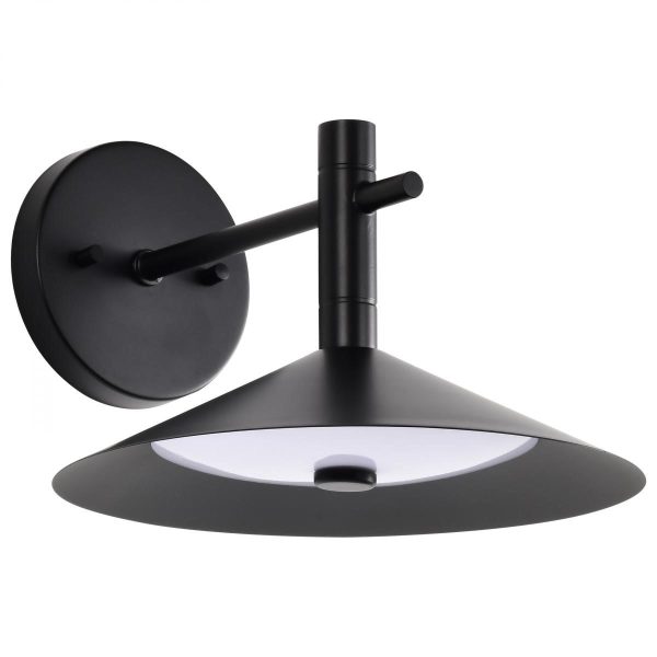 Corrine 10  LED Wall Sconce, Matte Black Finish Discount