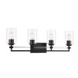 Binsley 32  4 Lights Vanity Light Black Finish Online now