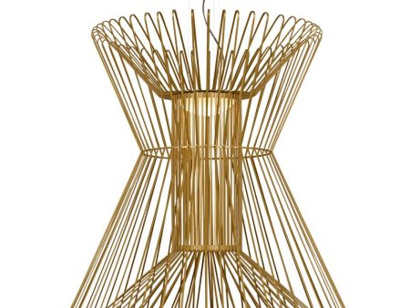 Syrma Grande36 in. LED Pendant Light 3500K Gold finish For Discount