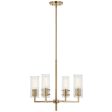 Velestino 20  4-Light Chandelier, Champagne Bronze Finish Online