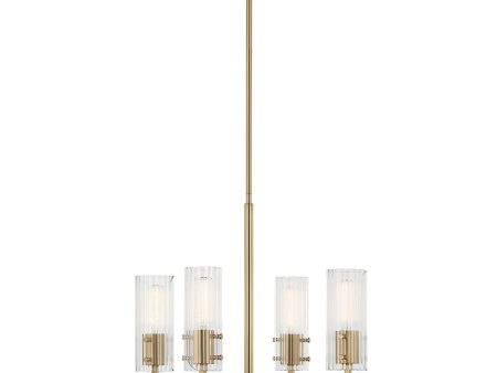 Velestino 20  4-Light Chandelier, Champagne Bronze Finish Online