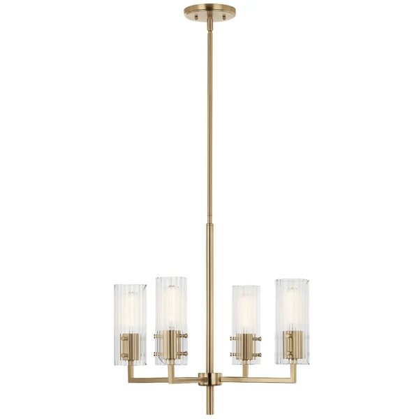 Velestino 20  4-Light Chandelier, Champagne Bronze Finish Online