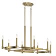 Tolani 43  8-Light Chandelier, Brushed Natural Brass Finish Online Hot Sale