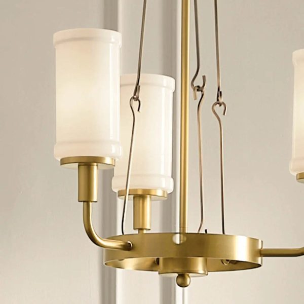 Vetivene 21  3-Light Chandelier, Natural Brass Finish Discount