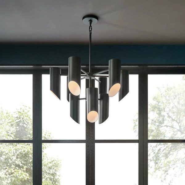 Trentino 26  9-Light Chandelier, Black Finish Online now