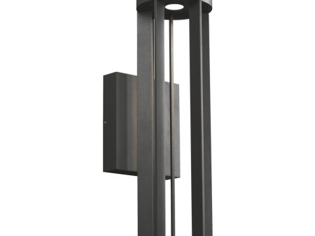 Turbo 18 In. LED Outdoor Wall Sconce 4000K Surge Protection Black Finish Cheap