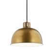 Zailey 12 in. Pendant Light Natural Brass Finish Sale