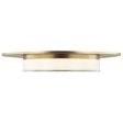 Sen 17 in. LED Flush Mount Light Brass Finish Online now