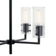 Velestino 20  4-Light Chandelier, Black Finish For Cheap