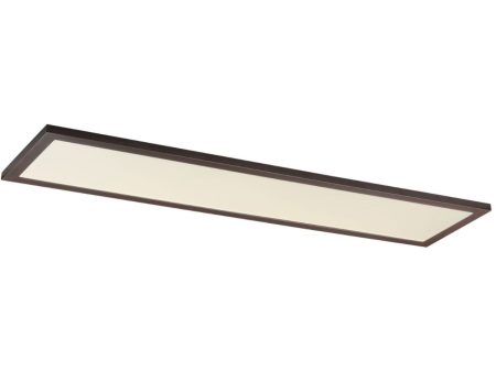 Sky 48 in. LED Rectangular Disk Light 3000K Bronze Fashion