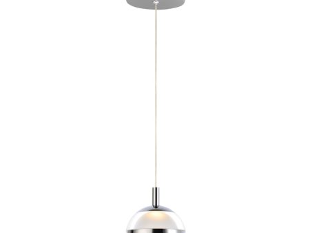 Swank 5 in. LED Pendant Light Chrome finish Discount