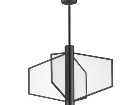 Telstar 26 in. 4 Lights LED Pendant Light Black Finish For Discount