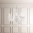 Sterling 9 Light Silver Chandelier with Crystals from Swarovski Online Hot Sale