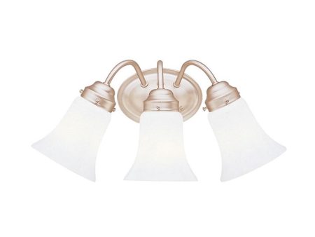 18 in. 3 Lights Vanity Light Nickel Finish Online now