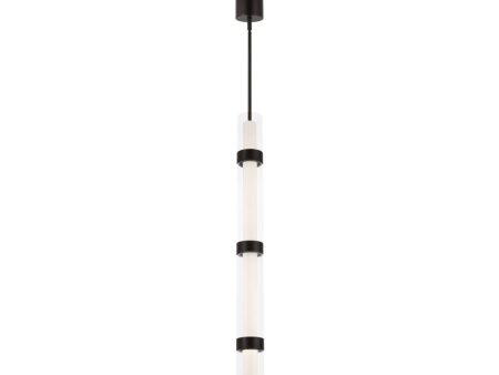 Wit 4 Lights LED Pendant Light Black Finish Online now