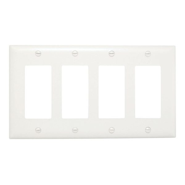 TradeMaster 4-Gang Decorator Wall Plate Cheap