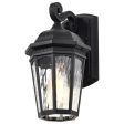 East River 12  Outdoor Wall Light, Matte Black Finish Discount