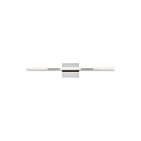 Tris 26 in. LED Bath Bar 277V 671 Lumens 3000K Chrome Finish For Sale